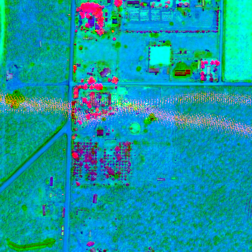 Combined building detection composite of tile 351